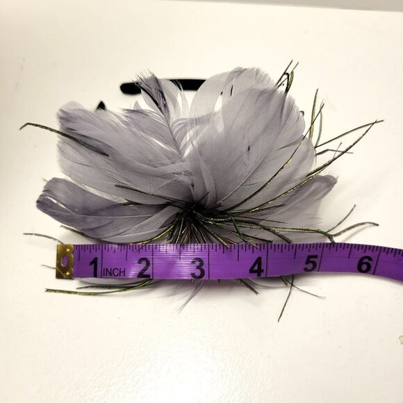 Grey Hibiscus Flower Headband - Picture 12 of 13
